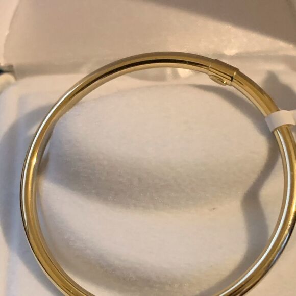 Madi K 14K Yellow Gold Baby Slip-On Bangle Bracelet – 5” circumference - Picture 4 of 12
